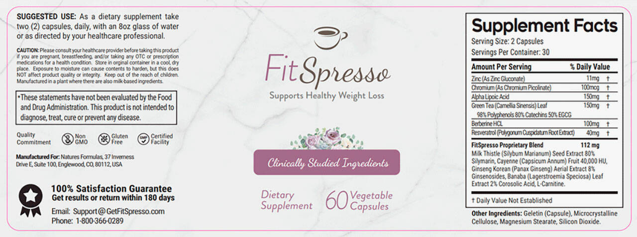 Fitspresso Lebel
